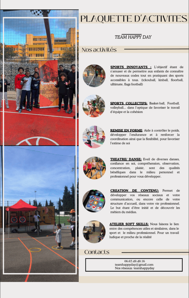 activités interventions centres sociaux TeamHappyDay
